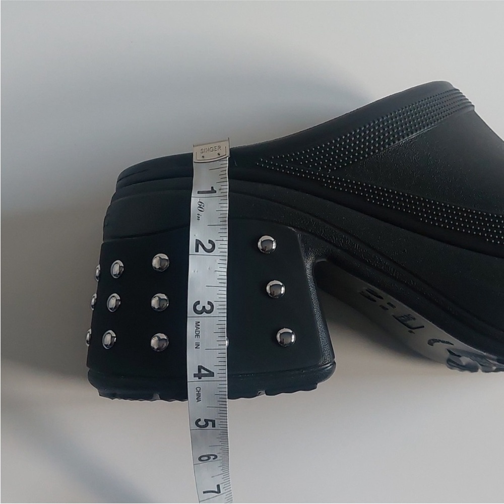 NWT Crocs Siren Studded Clog Heel Black Women's Size 13 Men’s Sz 11 - Picture 15 of 15